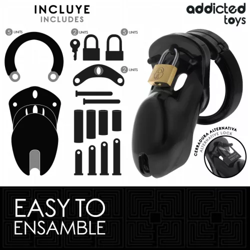 ADDICTED TOYS LOCKED – izgató péniszketrec 10 cm