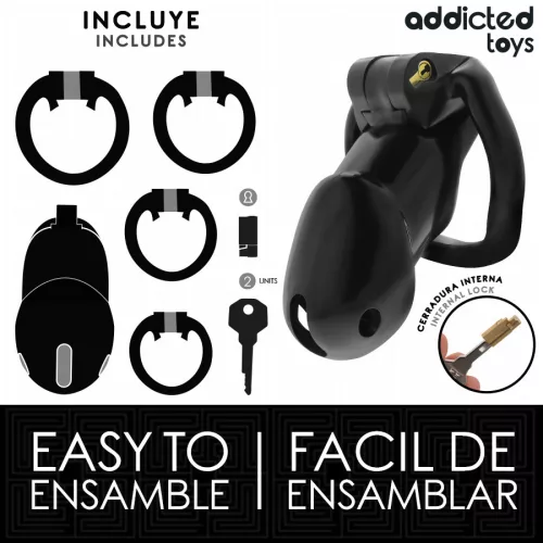ADDICTED TOYS LOCKED – prémium pénisz ketrec, L méret