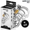 ADDICTED TOYS LOCKED – ezüst fém pénisz ketrec M méret