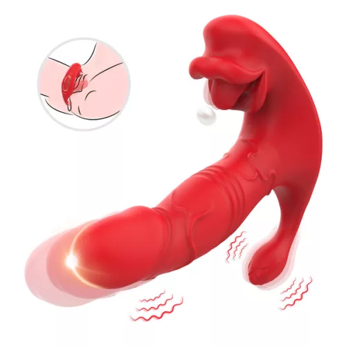 ARMONY – távirányítós anál vibrátor és G-pont izgató, piros
