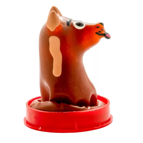 Condomerie kutya kézzel festett díszóvszer