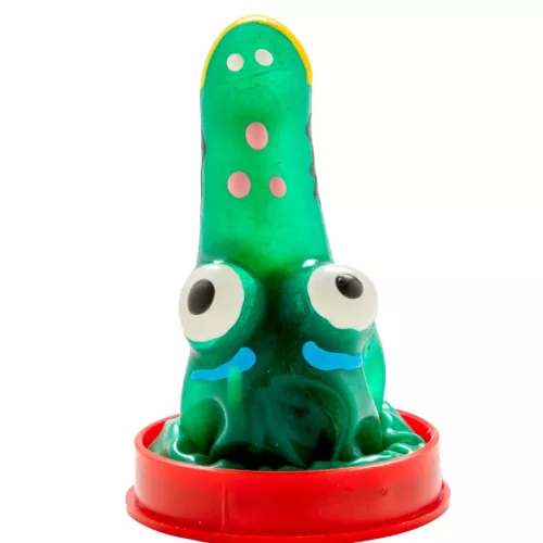 Condomerie krokodil kézzel festett díszóvszer