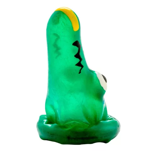 Condomerie krokodil kézzel festett díszóvszer