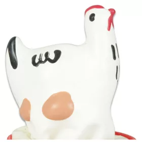 Condomerie fehér csirke kézzel festett díszóvszer