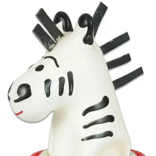 Condomerie zebra kézzel festett díszóvszer