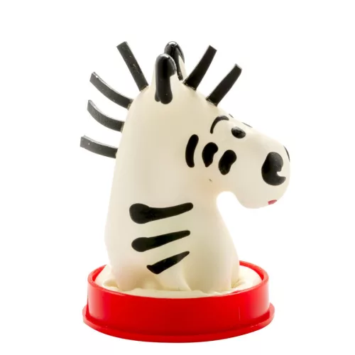 Condomerie zebra kézzel festett díszóvszer