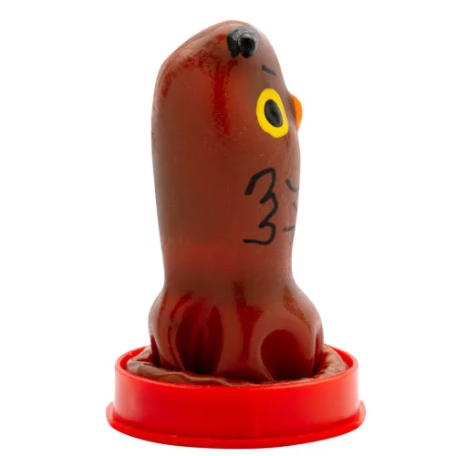 Condomerie bagoly kézzel festett díszóvszer