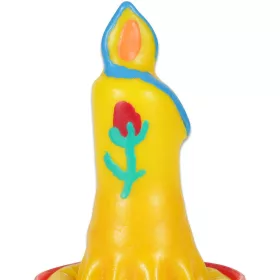 Condomerie gyertya kézzel festett díszóvszer