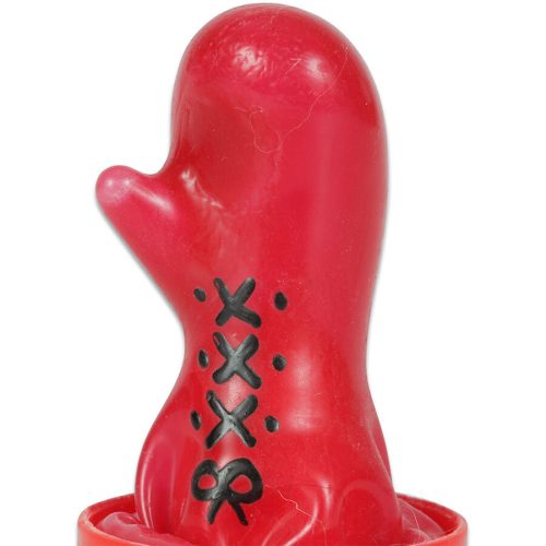 CONDOMERIE - kézzel festett vicces óvszer boxkesztyűben