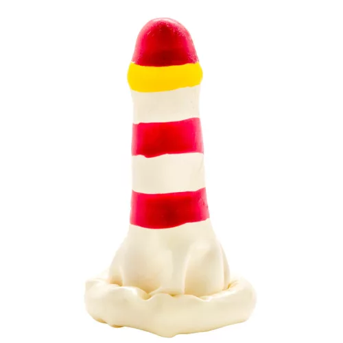 Condomerie világítótorony kézzel festett díszóvszer