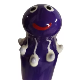 Condomerie lila polip kézzel festett díszóvszer