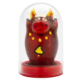 Condomerie bika kézzel festett díszóvszer