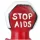 Condomerie Stop AIDS kézzel festett díszóvszer