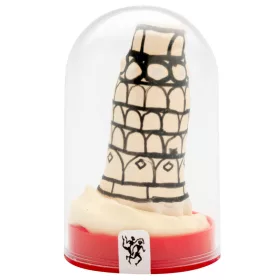 Condomerie pisai ferde torony kézzel festett díszóvszer