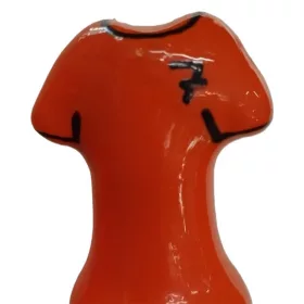 Condomerie narancssárga ing kézzel festett díszóvszer
