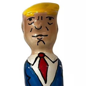 Condomerie Grumpy Trump kézzel festett díszóvszer
