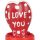 CONDOMERIE – kézzel festett szív alakú óvszer, I love you