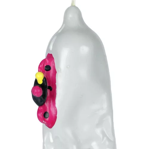 Condomerie motoros kézzel festett díszóvszer - XL