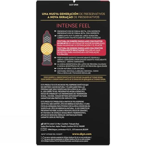 SKYN - Intenzív érzésű texturált óvszer 10 db