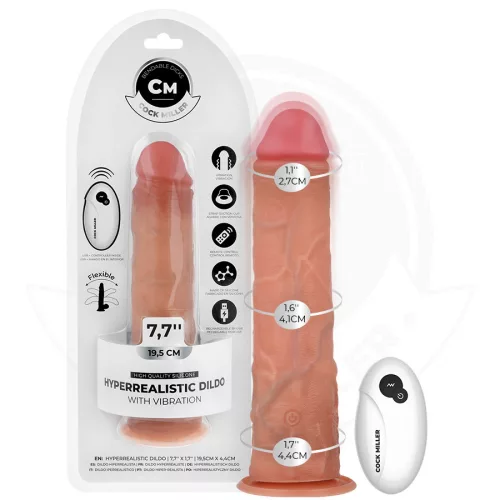 COCK MILLER – reális dildó tapadókoronggal, távirányítóval