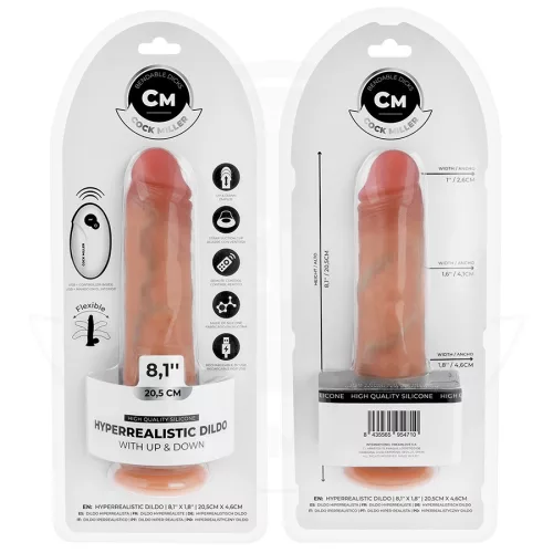 Cock Miller - realisztikus dildó távirányítóval és vákuumos csészével