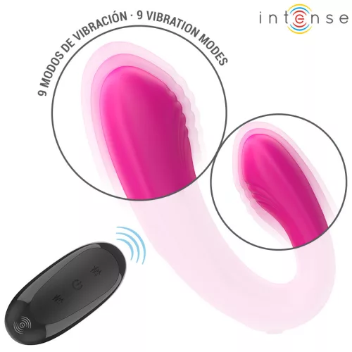 INTENSE – dupla U-alakú vibráló stimulátor távirányítóval