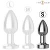 INTENSE – fém anális vibrátor távirányítóval, 10 rezgésmóddal
