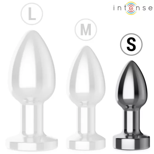 INTENSE – fém anális vibrátor távirányítóval, 10 rezgésmóddal