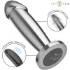 INTENSE – fém anál plug 10 vibrációval távirányítóval