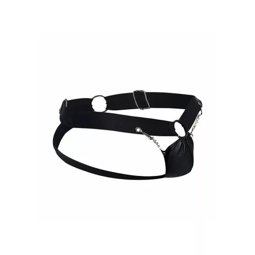 MOB – fekete láncos jockstrap, egy méretben