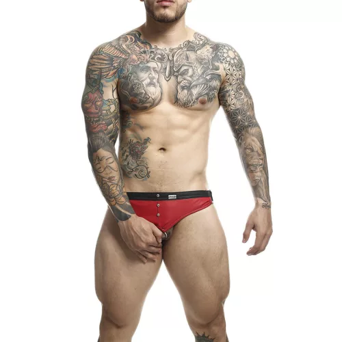 MOB – piros jockstrap és péniszgyűrű egy méretben