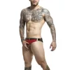 MOB – piros jockstrap és péniszgyűrű egy méretben