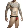 MOB - DNGEON RED – láncos férfi jockstrap (egy méret)