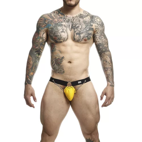 MOB – sárga jockstrap láncokkal, egy méretben