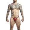 MOB – szenvedélyes DNGEON jockstrap, piros, egy méret