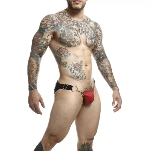 MOB – szenvedélyes DNGEON jockstrap, piros, egy méret