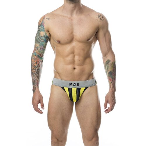 MOB Jock Stripe - klasszikus sárga alsónemű S méret
