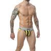 MOB Jock Stripe - klasszikus sárga alsónemű S méret