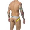MOB Classic Stripe – sárga jockstrap XL méretben