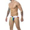 MOB – klasszikus szivárvány jockstraps, S méret