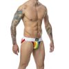 MOB – klasszikus szivárvány jockstraps, S méret