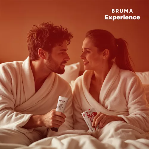BRUMA XPERIENCE – édes eper kényeztető készlet orgazmus fokozóval