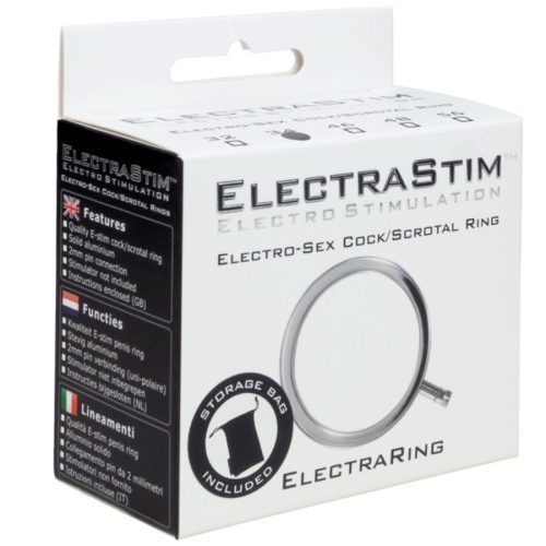 ELECTRASTIM - fém péniszgyűrű, 32 mm, prémium izgatásra