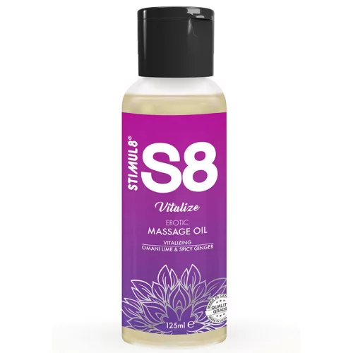 STIMUL8 S8 – frissítő lime masszázsolaj 125 ml