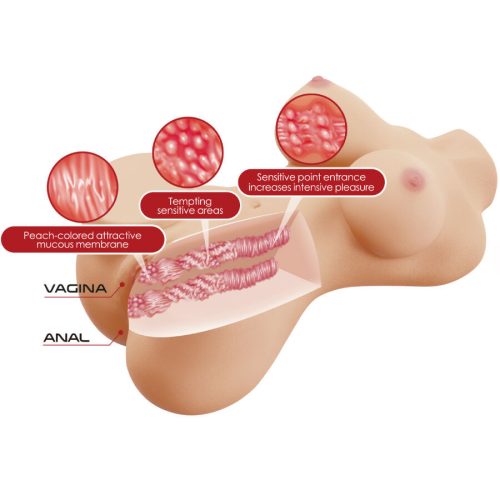 CRAZY BULL - realisztikus női torsó intim eszköz 1,9 kg