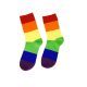 PRIDE - szivárványos LGBT zokni S/M méretű