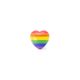 PRIDE – Antistressz szív forma, LGBT szimbólummal