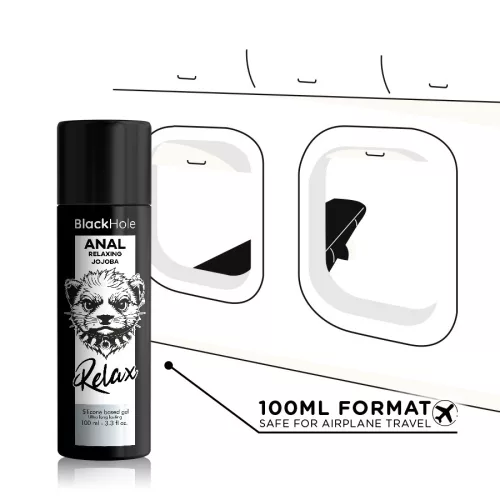 BLACK HOLE - relaxáló szilikon alapú anális síkosító 100 ml