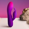 Rocks-Off Glo Girl – prémium nyúl vibrátor lilában