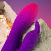 Rocks-Off Glo Girl – prémium nyúl vibrátor lilában